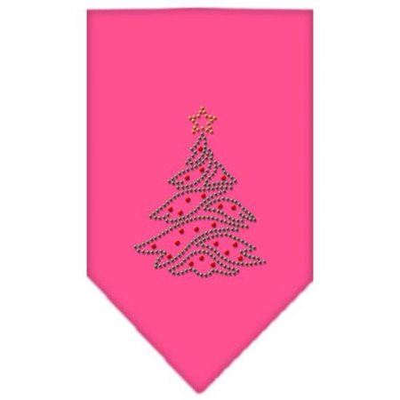 UNCONDITIONAL LOVE Christmas Tree Rhinestone Bandana Bright Pink Large UN759645